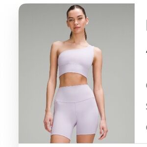 Lululemon Align Lilac One-Shoulder Activewear Set